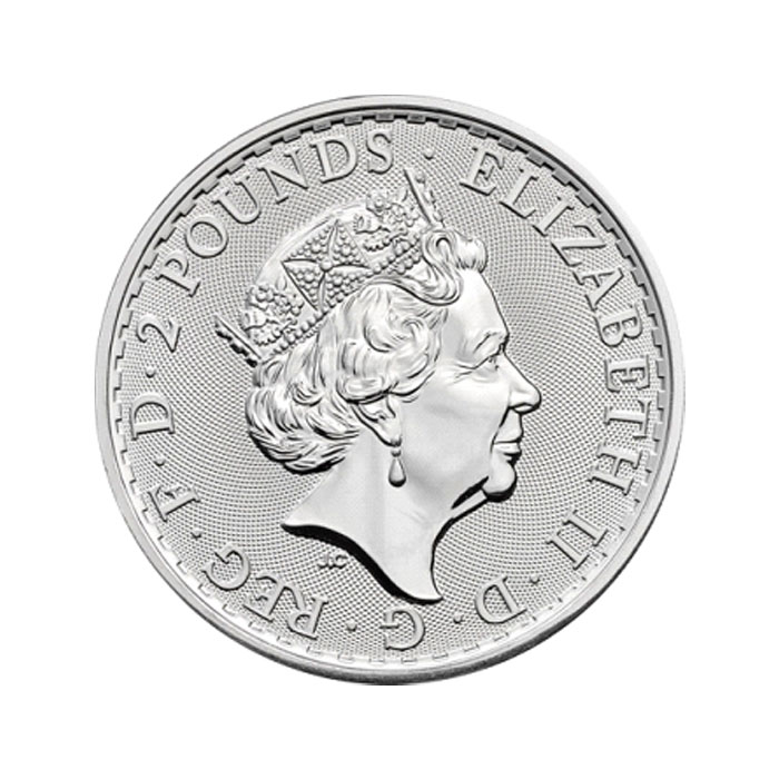 Great Britain - Britannia Elizabeth II Ag999 1 Oz BU #1