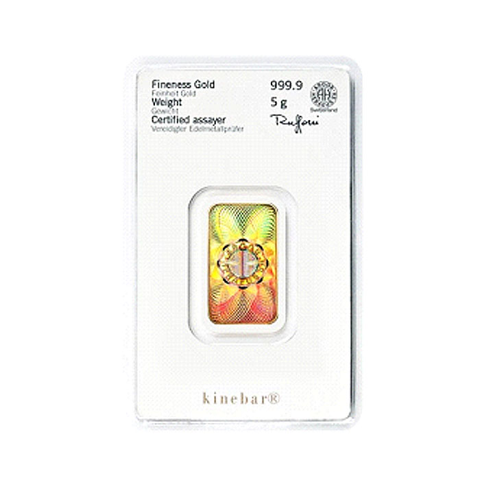 Sztabka złota 5 g Au999.9  Kinebar